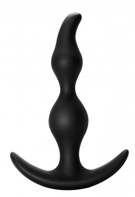Чёрная анальная пробка Bent Anal Plug Black - 13 см., Lola toys Чёрная анальная пробка Bent Anal Plug Black - 13 см., Lola toys