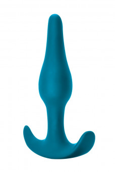 Бирюзовая анальная пробка Starter - 10,5 см., Lola toys