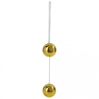 Золотистые вагинальные шарики CANDY BALLS LUX GOLD, Toyz4lovers