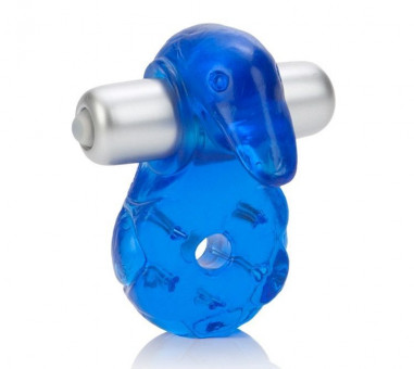 Синее эрекционное кольцо с утенком Micro Vibe Arouser Power Duckie, California Exotic Novelties