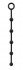 Чёрная анальная цепочка DELIGHT THROB ANAL SPIKED BEADS - 25 см., NMC