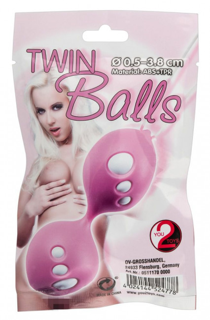 Розовые вагинальные шарики Twin Balls, Orion Розовые вагинальные шарики Twin Balls, Orion