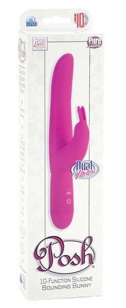 Вибромассажер со  стимулятором клитора BOUNDING BUNNY, California Exotic Novelties