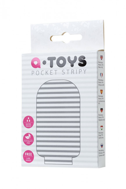 Белый мастурбатор A-Toys Pocket Stripy, A-toys Белый мастурбатор A-Toys Pocket Stripy, A-toys