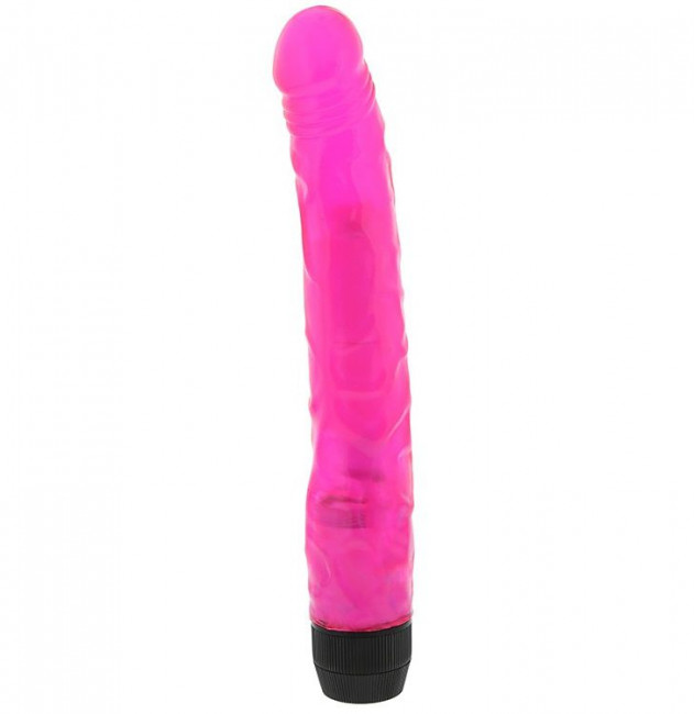 Розовый мультискоростной вибратор PINK POPSICLE 8.5 PINK VIBRATOR - 21,6 см., NMC