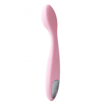 Нежно-розовый клиторальный вибратор Keri Pale Pink - 17 см., Svakom