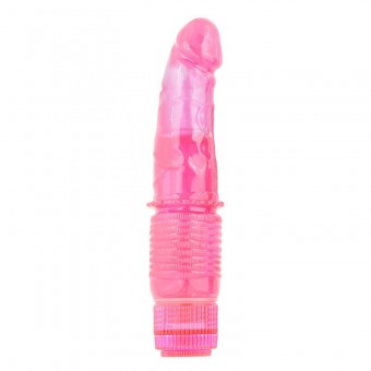 Розовый вибратор H2O ULTRA STUD WATERPROOF VIBRATOR - 17 см., Seven Creations