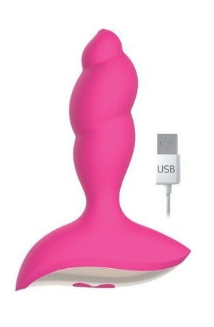Розовый спиралевидный вибромассажер - 8,5 см., Bior toys Розовый спиралевидный вибромассажер - 8,5 см., Bior toys