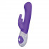 Фиолетовый вибромассажёр The G-spot Rabbit с украшенной стразами рукоятью - 22 см., The Rabbit Company