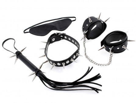 Чёрный набор для бондажа Rock Hard Bondage Kit, Pipedream