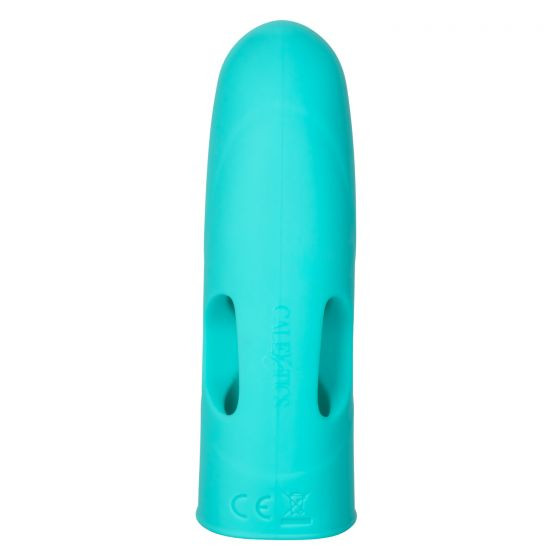 Бирюзовая вибронасадка на палец Marvelous Tickler - 10,25 см. Бирюзовая вибронасадка на палец Marvelous Tickler - 10,25 см.