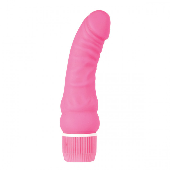 Розовый вибратор Spellbound Stud Curved Jacks - 17 см., California Exotic Novelties Розовый вибратор Spellbound Stud Curved Jacks - 17 см., California Exotic Novelties
