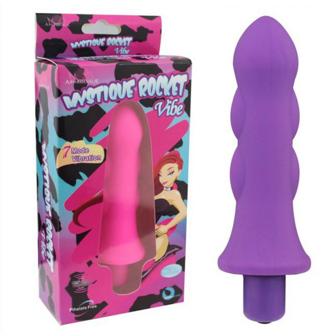 Фиолетовый мини-вибратор Mystique Rocket Vibe - 12,7 см.