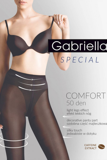 Утягивающие в бедрах и талии колготки с кофейным экстрактом Comfort, Gabriella
