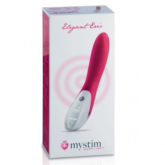 Ярко-розовый вибратор Mystim Elegant Eric - 27 см., MyStim