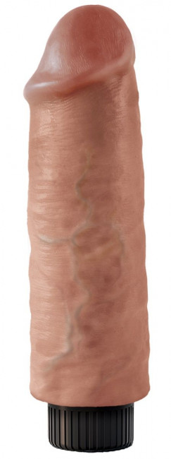 Вибромассажер-мулат 6" Vibrating Cock - 17,8 см.