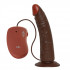 Коричневый вибратор REALISTIC VIBRATOR REAL RAPTURE BROWN - 20,5 см., Toyz4lovers