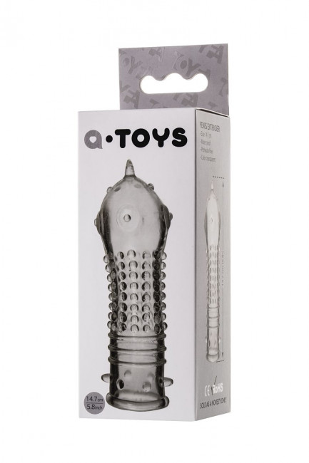 Прозрачная закрытая насадка на пенис TOYFA A-Toys - 14,7 см., A-toys Прозрачная закрытая насадка на пенис TOYFA A-Toys - 14,7 см., A-toys