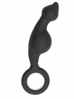 Анальный стимулятор No.62 Dildo With Metal Ring - 18 см., Shots Media BV