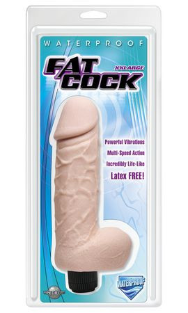 Большой вибромассажер-реалистик XXLarge Fat Cock со встроенным пультом - 24 см., Pipedream Большой вибромассажер-реалистик XXLarge Fat Cock со встроенным пультом - 24 см., Pipedream