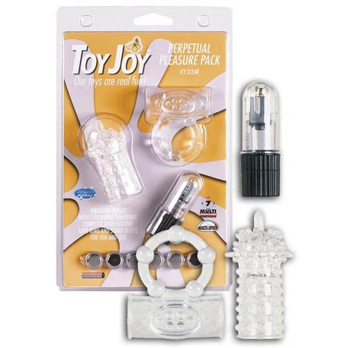 Набор PERPETUAL PLEASURE PACK: вибропуля, насадка и эрекционное кольцо, Toy Joy Набор PERPETUAL PLEASURE PACK: вибропуля, насадка и эрекционное кольцо, Toy Joy