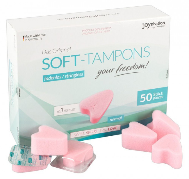 Тампоны мягкие JoyDivision Soft-Tampons Normal - 50 шт., Joy Division Тампоны мягкие JoyDivision Soft-Tampons Normal - 50 шт., Joy Division