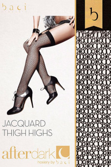 Жаккардовые чулки Jacquard Thigh High, Baci