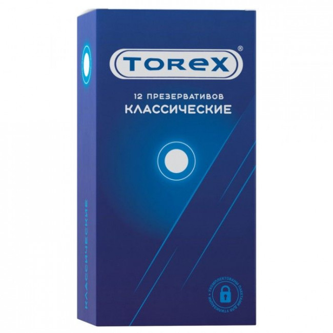 Гладкие презервативы Torex "Классические" - 12 шт.
