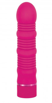 Ярко-розовый водонепроницаемый вибромассажер PowerPlay Maxx Power Vibe - 19 см., NS Novelties