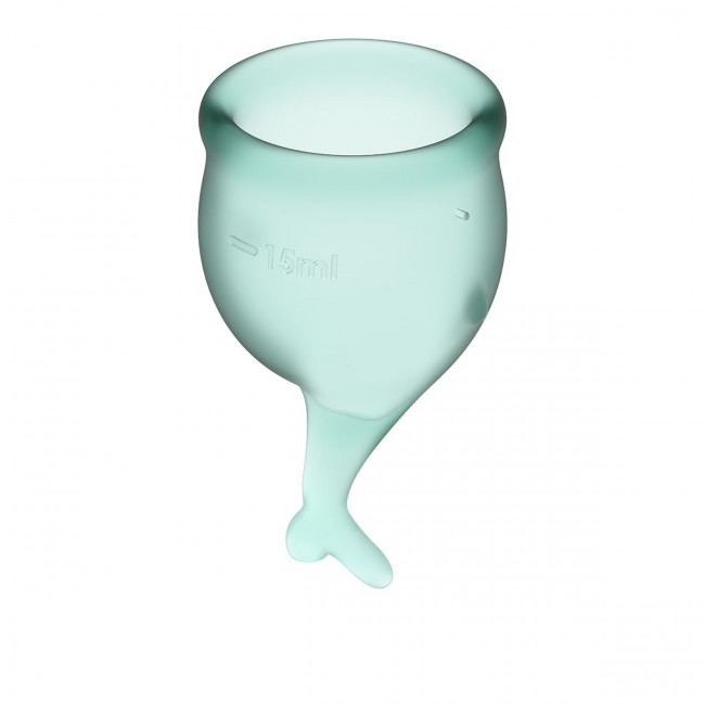 Набор темно-зеленых менструальных чаш Feel secure Menstrual Cup