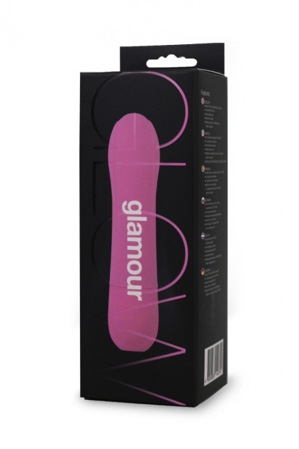 Розовый вибромассажёр Glamour - 15 см., Seven Creations Розовый вибромассажёр Glamour - 15 см., Seven Creations