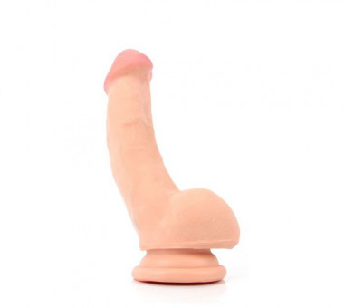Телесный фаллоимитатор из киберкожи - 14 см., Bior toys