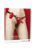 Красный страпон с вибрацией Vibrating Strap-On - 11 см., Shots Media BV