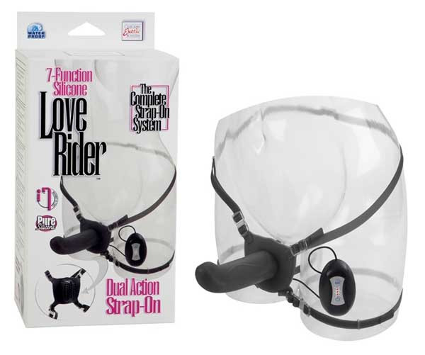 Мужской страпон с вибрацией 7-Function Love Rider Dual Acton Strap On, California Exotic Novelties Мужской страпон с вибрацией 7-Function Love Rider Dual Acton Strap On, California Exotic Novelties