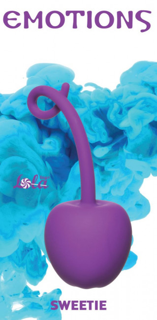 Фиолетовый стимулятор-вишенка со смещенным центром тяжести Emotions Sweetie, Lola toys