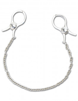 Металические зажимы на соски NIPPLE C-CLAMPS с цепью, Pipedream