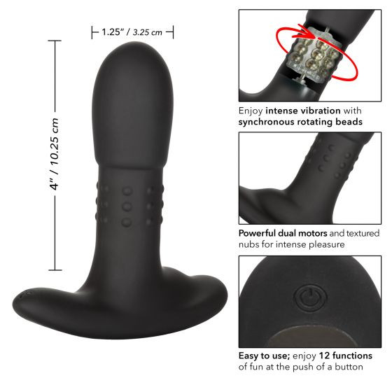 Черный массажер простаты Eclipse Beaded Probe - 12,75 см., California Exotic Novelties Черный массажер простаты Eclipse Beaded Probe - 12,75 см., California Exotic Novelties