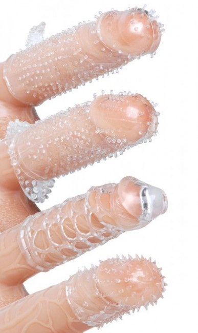 Набор из 4 насадок на член Pleasured Penis Enhancement Sleeve 4 Pack, XR Brands
