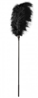 Стек с большим чёрным пером Large Feather Tickler - 65 см., Blush Novelties