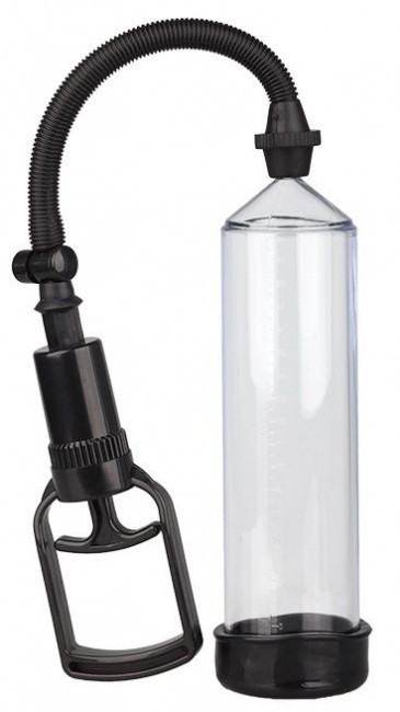 Прозрачная вакуумная помпа TRIGGER HANDLE PENIS PUMP, Dream Toys