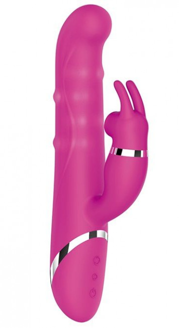 Розовый вибратор-кролик NAGHI NO.42 RECHARGEABLE DUO VIBRATOR - 24 см. Розовый вибратор-кролик NAGHI NO.42 RECHARGEABLE DUO VIBRATOR - 24 см.