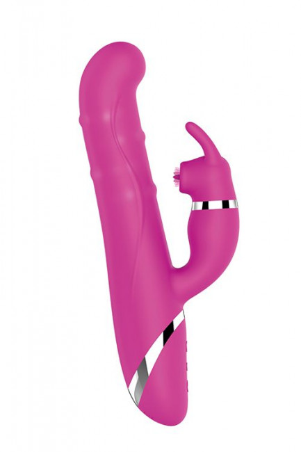 Розовый вибратор-кролик NAGHI NO.42 RECHARGEABLE DUO VIBRATOR - 24 см. Розовый вибратор-кролик NAGHI NO.42 RECHARGEABLE DUO VIBRATOR - 24 см.