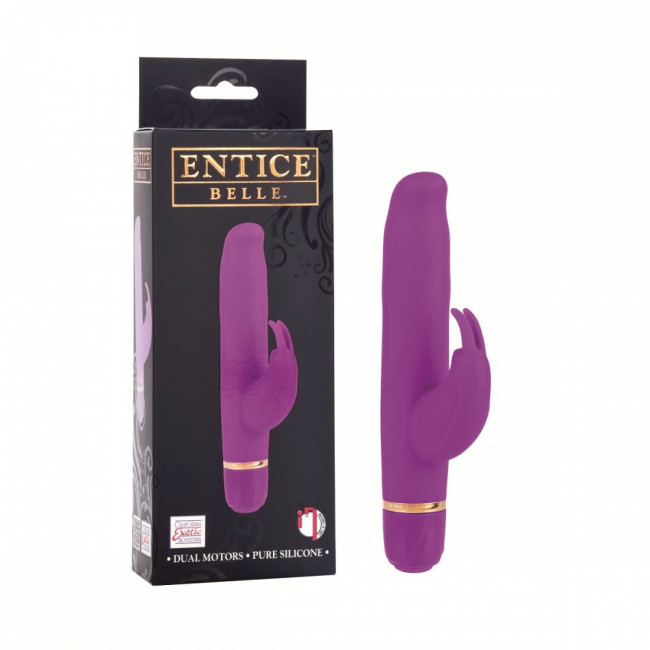 Лиловый вибратор с клиторальной стимуляцией ENTINCE BELLE , California Exotic Novelties
