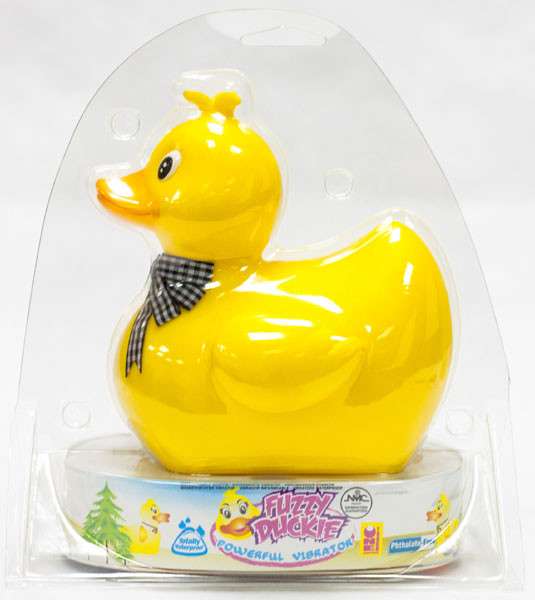 Похотливая уточка - виброуточка водонепроницаемая  Fuzzy Duckie , NMC