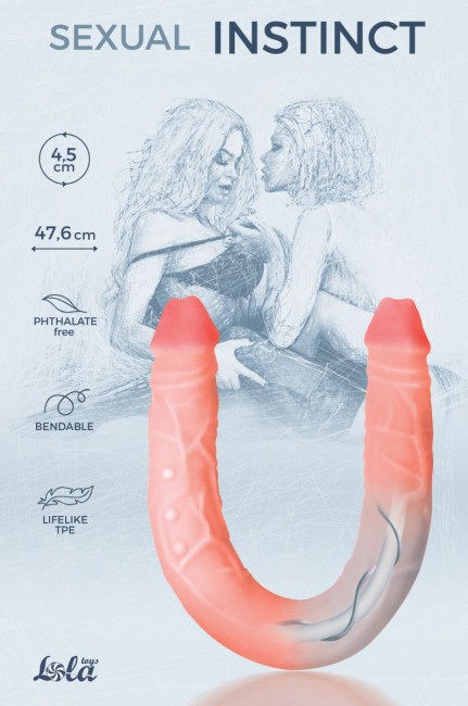Гнущийся фаллоимитатор Sexual Instinct - 47,6 см., Lola toys