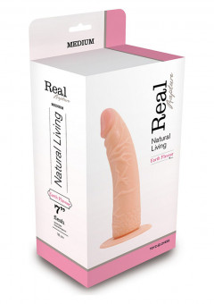 Телесный фаллоимитатор DILDO REAL RAPTURE без мошонки - 20,5 см., Toyz4lovers