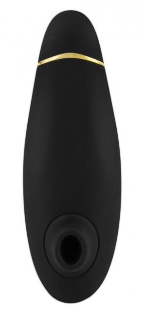 Чёрный бесконтактный клиторальный стимулятор Womanizer Premium, Womanizer