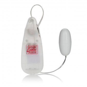 Виброяйцо белого цвета  Pocket Exotics Vibrating Bullet, California Exotic Novelties