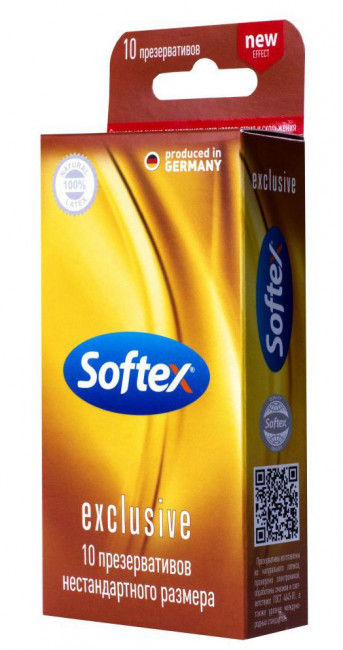 Презервативы нестандартного размера Softex Excluziv - 10 шт., Softex Презервативы нестандартного размера Softex Excluziv - 10 шт., Softex