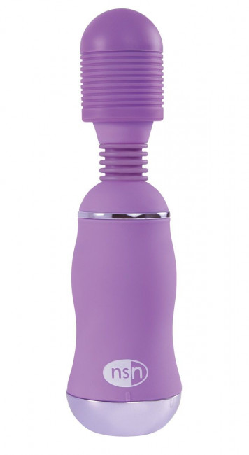 Фиолетовый вибромассажер с усиленной вибрацией BoomBoom Power Wand, NS Novelties Фиолетовый вибромассажер с усиленной вибрацией BoomBoom Power Wand, NS Novelties
